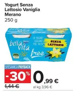 Carrefour Express Yogurt Senza Lattosio Vaniglia Merano offerta
