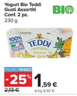 Carrefour Express Yogurt Bio Teddi Gusti Assortiti offerta