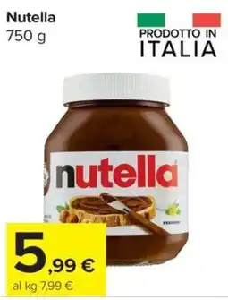 Carrefour Express Nutella offerta