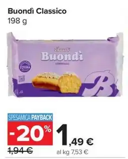 Carrefour Express Buondì Classico offerta