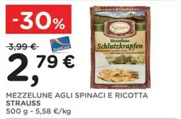 Orvea Mezzelune agli spinaci e ricotta Strauss offerta