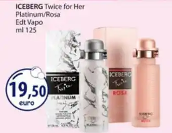 Acqua & Sapone ICEBERG Twice for Her Platinum/Rosa offerta