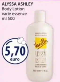 Acqua & Sapone Body Lotion Alyssa Ashley offerta