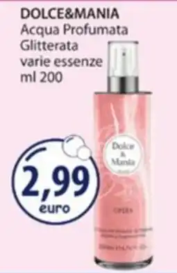 Acqua & Sapone Acqua Profumata Glitterata varie essenze Dolce&Mania offerta