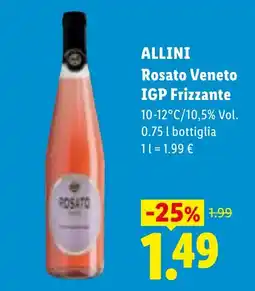 Lidl ALLINI Rosato Veneto IGP Frizzante offerta