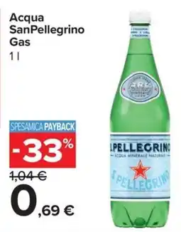 Carrefour Express Acqua SanPellegrino Gas offerta