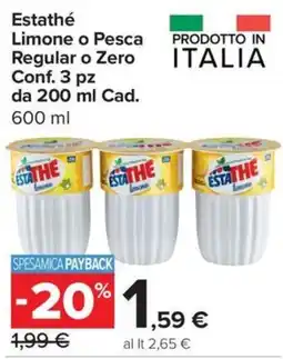Carrefour Express Estathe Limone offerta