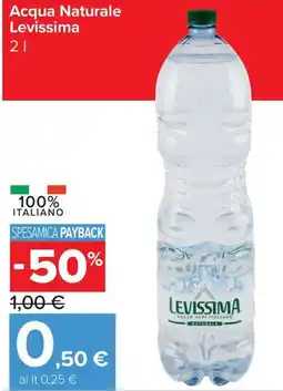 Carrefour Express Acqua Naturale Levissima offerta