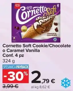 Carrefour Express Cornetto Soft Cookie/Chocolate offerta