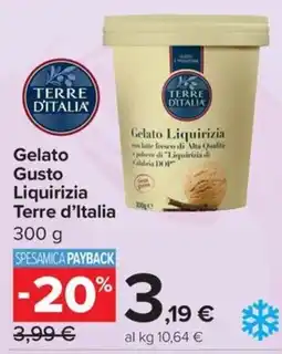 Carrefour Express Gelato Liquirizia Terre d'Italia offerta