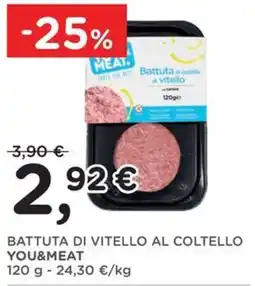 Orvea BATTUTA DI VITELLO AL COLTELLO YOU&MEAT offerta