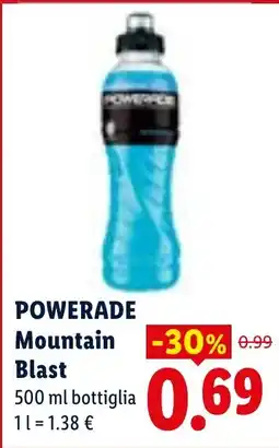 Lidl POWERADE Mountain Blast offerta