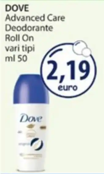 Acqua & Sapone DOVE Advanced Care Deodorante Roll On offerta