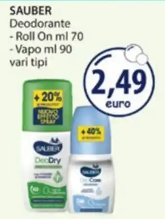 Acqua & Sapone SAUBER Deodorante offerta