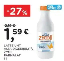 Orvea LATTE UHT ALTA Digeribilità ZYMIL PARMALAT offerta
