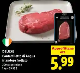 Lidl DELUXE Controfiletto di Angus irlandese frollato offerta