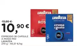 Orvea Espresso 36 capsule a modo mio Lavazza offerta