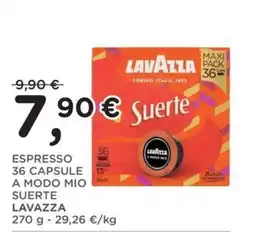 Orvea Espresso 36 capsule a modo mio suerte Lavazza offerta
