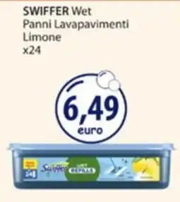 Acqua & Sapone SWIFFER Wet Panni Lavapavimenti Limone offerta
