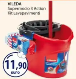 Acqua & Sapone VILEDA Supermocio 3 Action Kit Lavapavimenti offerta
