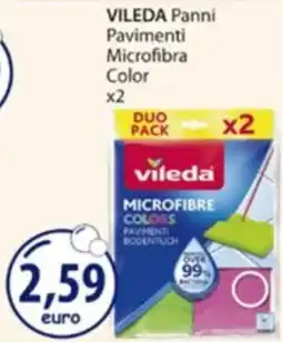 Acqua & Sapone VILEDA Panni Pavimenti Microfibra Color offerta