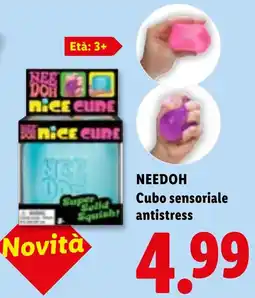 Lidl NEEDOH Cubo sensoriale antistress offerta