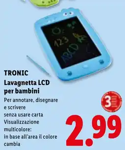 Lidl TRONIC Lavagnetta LCD per bambini offerta