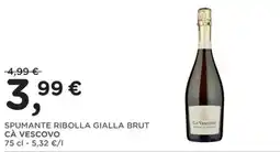 Orvea Spumante Ribolla Gialla Brut Cà Vescovo offerta