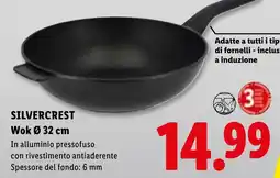 Lidl SILVERCREST Wok Ø 32 cm offerta