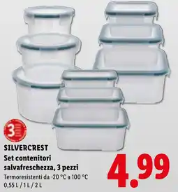Lidl SILVERCREST Set contenitori salvafreschezza offerta