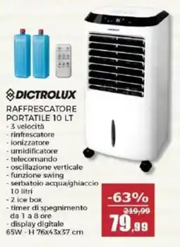 Happy Casa Dictrolux raffrescatore portatile offerta