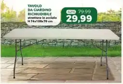 Happy Casa Tavolo da giardino richiudibile offerta