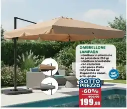 Happy Casa OMBRELLONE LAMPADA offerta