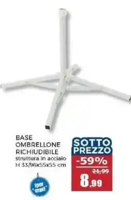 Happy Casa BASE OMBRELLONE RICHIUDIBILE offerta