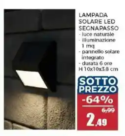 Happy Casa Lampada solare led segnapasso offerta