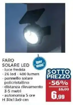 Happy Casa FARO SOLARE LED offerta