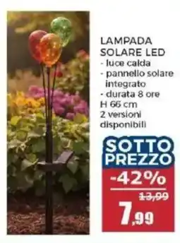 Happy Casa LAMPADA SOLARE LED offerta