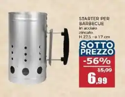 Happy Casa STARTER PER BARBECUE in acciaio zincato offerta