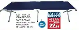 Happy Casa Lettino da campeggio con sacca offerta