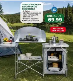 Happy Casa TAVOLO MULTIUSO DA CAMPEGGIO RICHIUDIBILE offerta