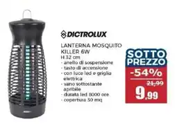 Happy Casa DICTROLUX LANTERNA MOSQUITO KILLER 6W offerta