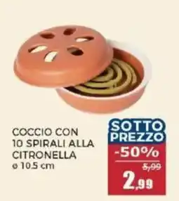 Happy Casa Coccio con 10 spirali alla citronella offerta