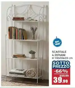 Happy Casa Scaffale 4 rpiani offerta