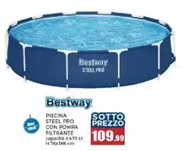 Happy Casa Piscina Steel Pro con pompa filtrante offerta