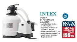 Happy Casa INTEX POMPA DI FILTRAGGIO A SABBIA offerta