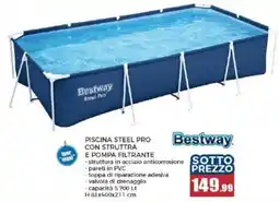 Happy Casa Piscina Steel Pro Bestway offerta