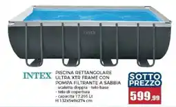 Happy Casa INTEX PISCINA RETTANGOLARE ULTRA XTR FRAME CON POMPA FILTRANTE A SABBIA offerta