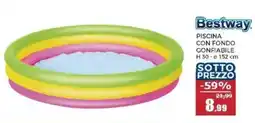 Happy Casa Bestway PISCINA CON FONDO CONFIABILE offerta