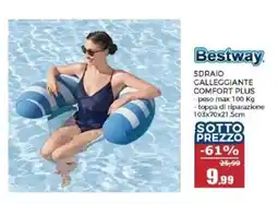 Happy Casa Bestway Sdraio Galleggiante Comfort Plus offerta