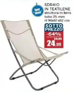 Happy Casa Sdraio in textilene offerta